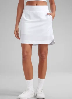 Feathery-Fit Soft A Line Pocket Skirt 18''