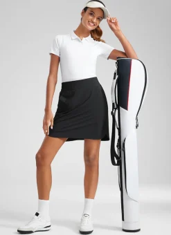 Feathery-Fit Soft A Line Pocket Skirt 18''