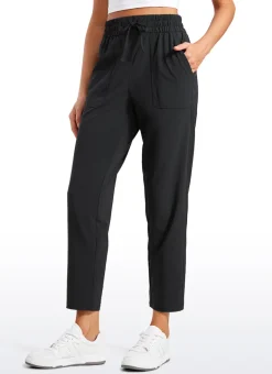 Feathery-Fit Soft Casual Workout Pants with Pockets 27"