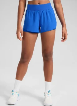 Feathery-Fit Soft Girls 2 in 1 High Rise Dolphin Lined Shorts 2.5''