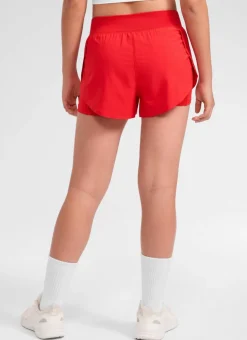 Feathery-Fit Soft Girls 2 in 1 High Rise Dolphin Lined Shorts 2.5''