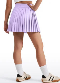 Feathery-Fit Soft Girls Pleated Skirts