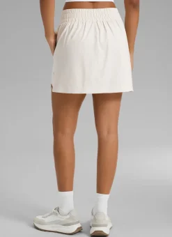 Feathery-Fit Soft High Rise A Line Split Skirt 15