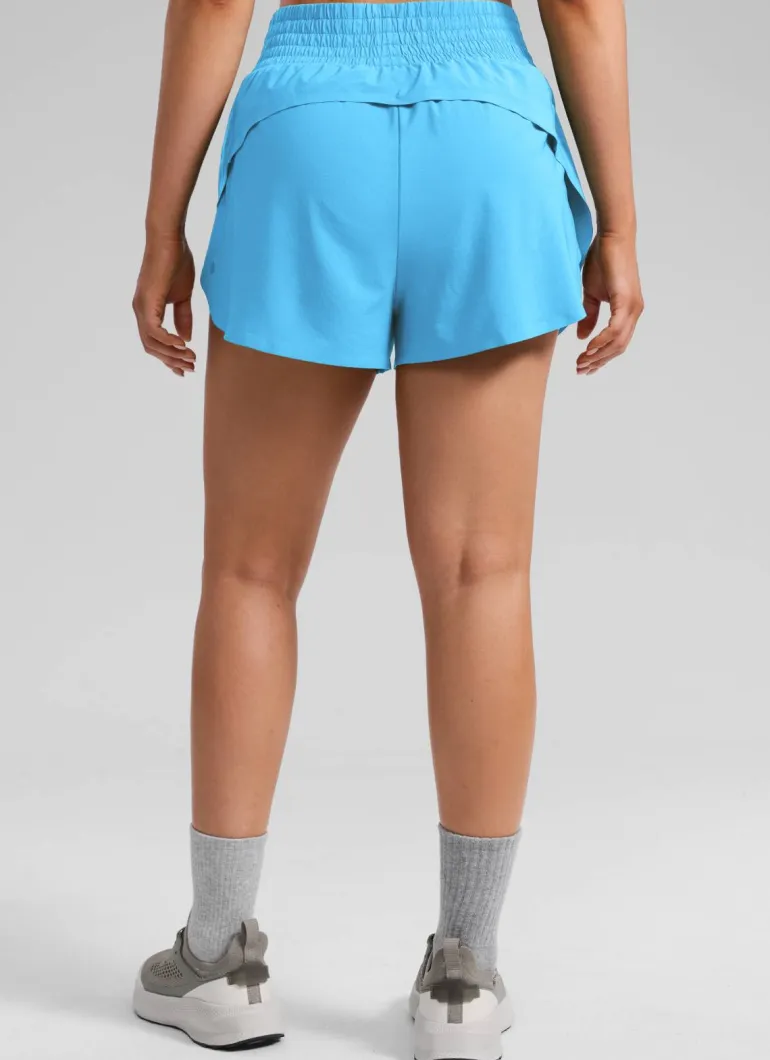 Feathery-Fit Soft High Split Dolphin Shorts 2.5"