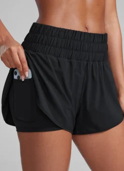 Feathery-Fit Soft 2 in 1 High Rise Shorts 3''