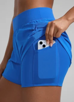 Feathery-Fit Soft 2 in 1 Zip Pocket Shorts 3