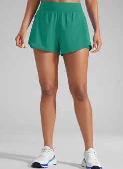 Feathery-Fit Soft 2 in 1 Zip Pocket Shorts 3