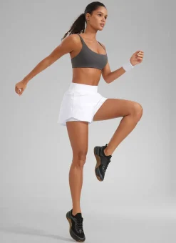 Feathery-Fit Soft 2 in 1 Zip Pocket Shorts 3