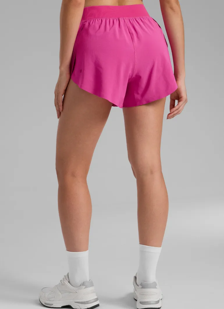 Feathery-Fit Soft Lined Mid Rise Shorts 4''