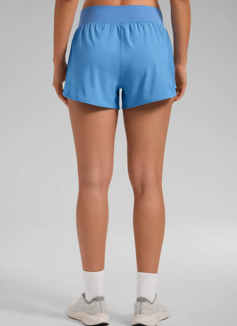 Feathery-Fit Soft Liner Zipper Pocket Shorts 3''