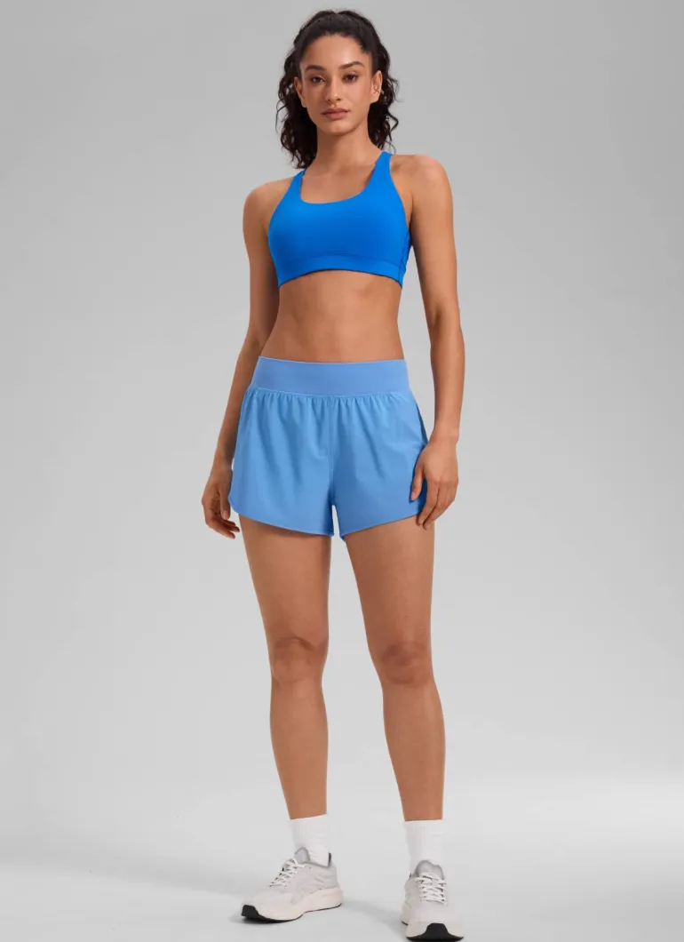 Feathery-Fit Soft Liner Zipper Pocket Shorts 3''