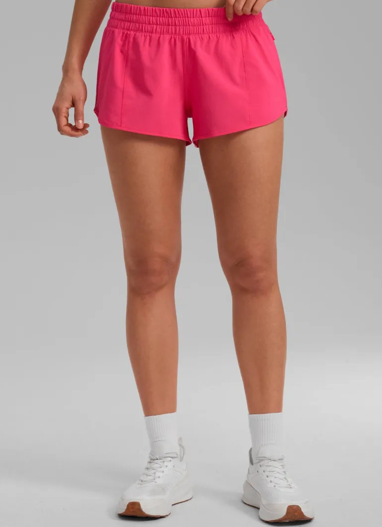 Feathery-Fit Soft Liner Zip Pocket Shorts 2.5''