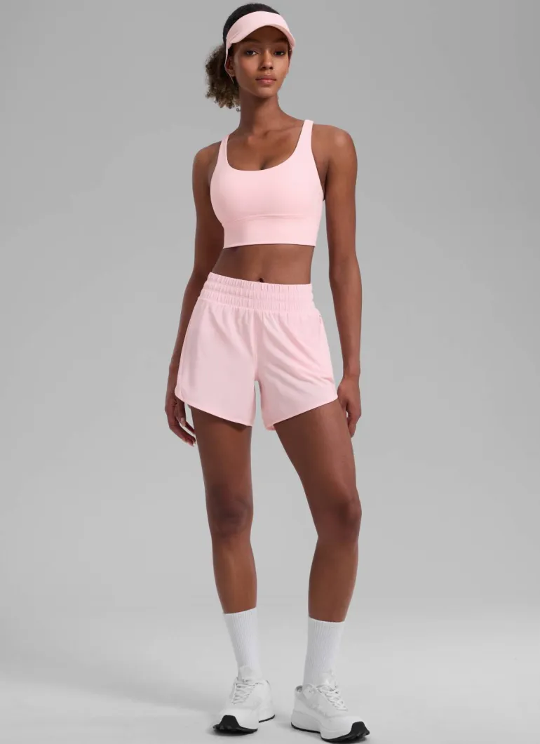Feathery-Fit Soft Mid Rise Lined Shorts 5''