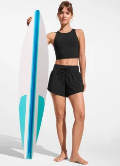 Feathery-Fit Split Dolphin Board Shorts 2.5''