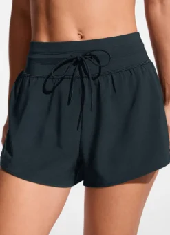 Feathery-Fit Split Dolphin Board Shorts 2.5''
