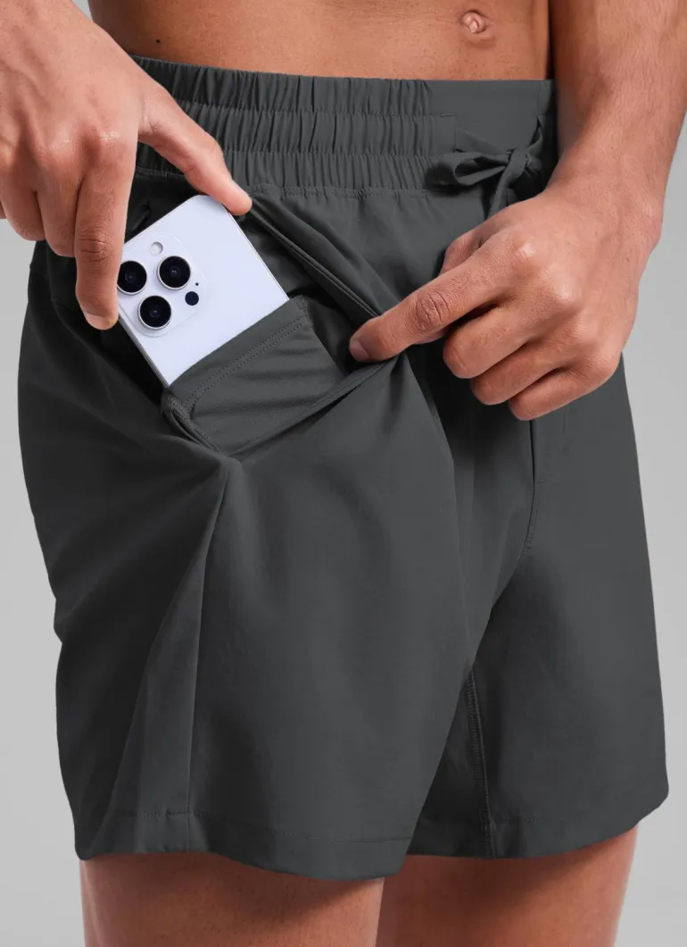 Feathery-Fit Workout Shorts 5''- Linerless