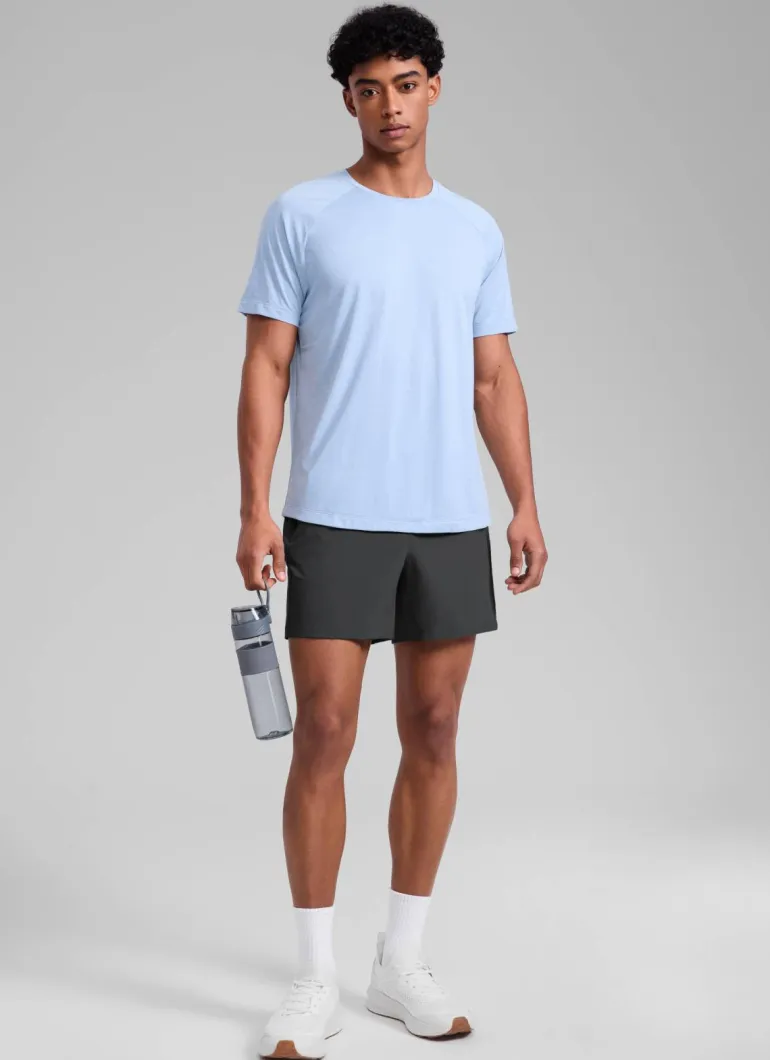 Feathery-Fit Workout Shorts 5''- Linerless