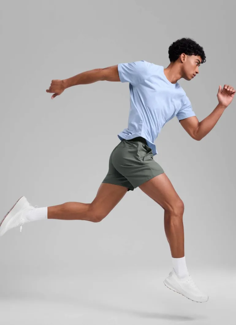 Feathery-Fit Workout Shorts 5''- Linerless