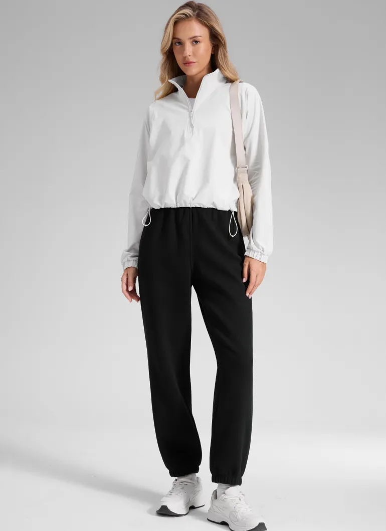 Fleece Lined High Rise Jogger Sweatpant 28''