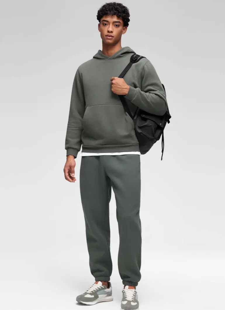 Fleece Lined Pocket Pullover Hoodie
