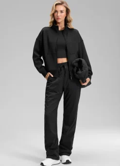 Fleece Lined Straight Leg Pocket Pant 30