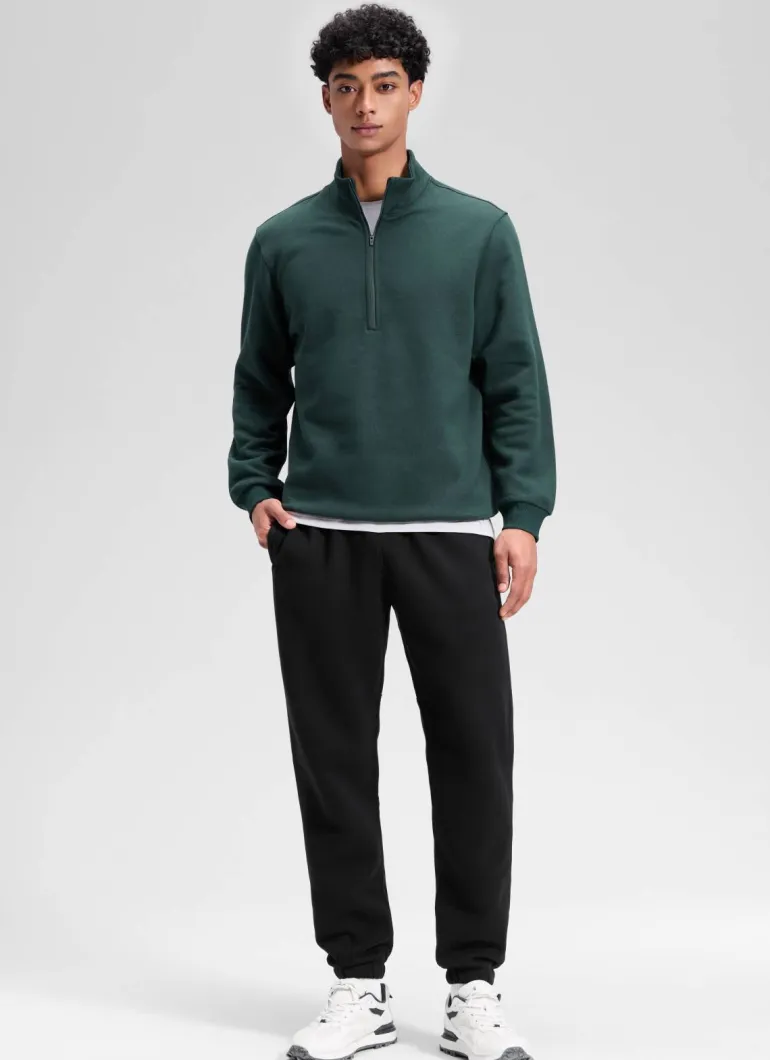 Fleece Lined Zipper Pocket Sweatpant 30"