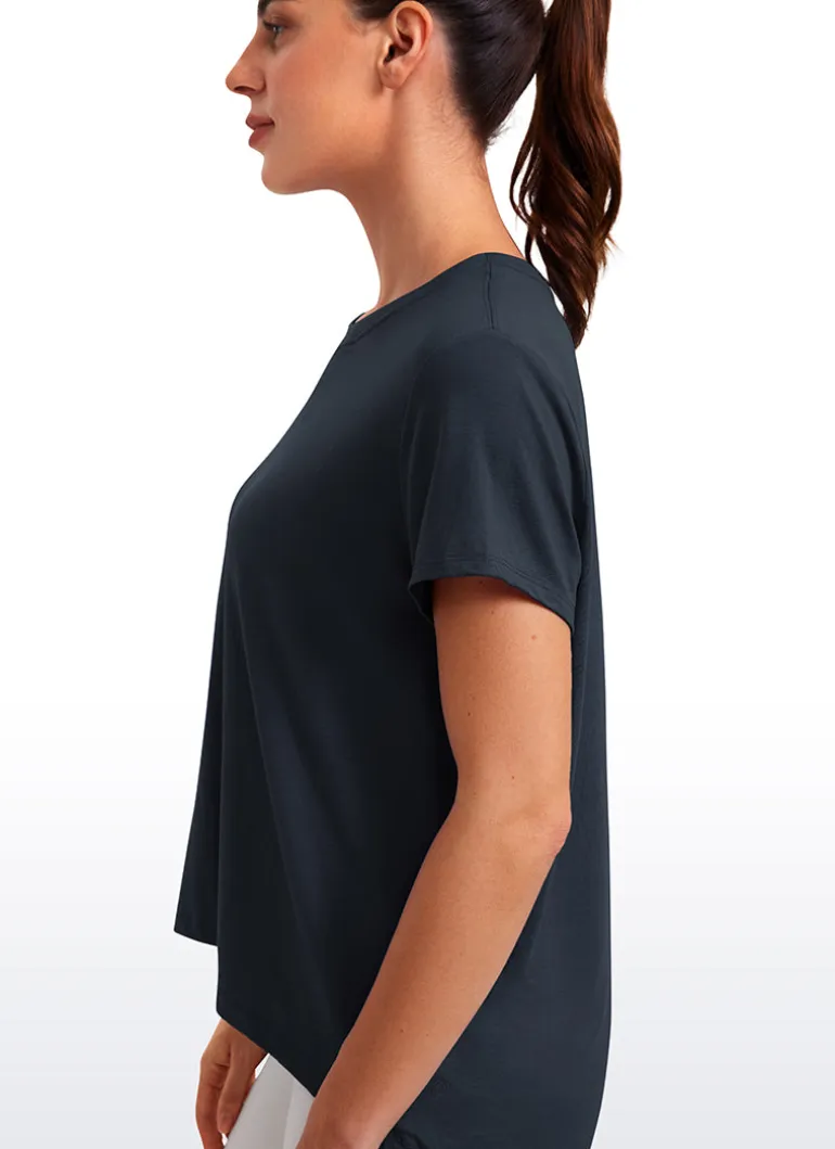 Flowy Yoga Crew Neck Short Sleeve