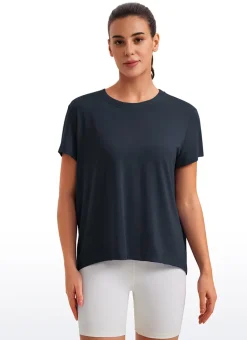 Flowy Yoga Crew Neck Short Sleeve