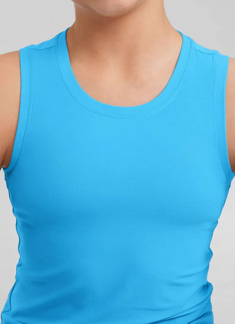 Girl Cloudweight Hip Length Sleeveless Tank