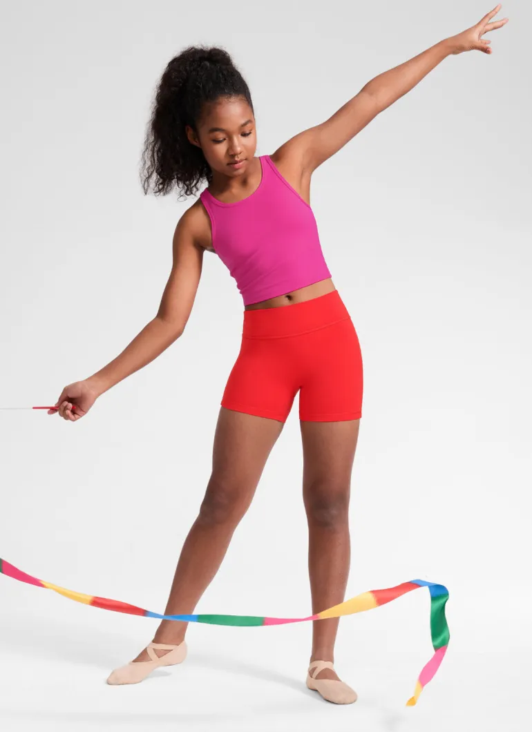 Girls Butterluxe No Front Seam Biker Shorts