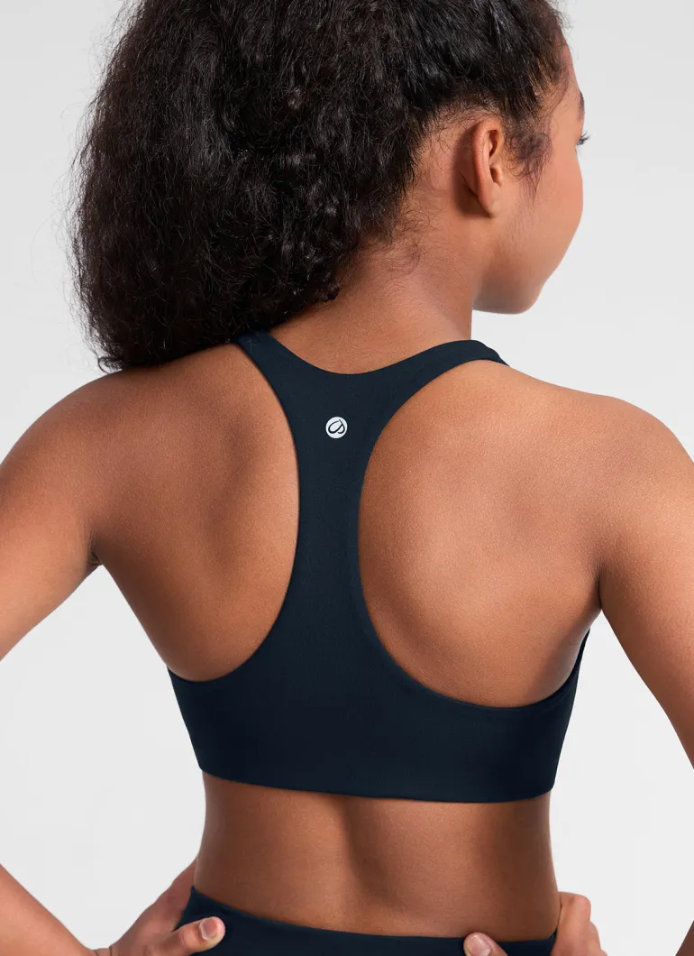Girls Butterluxe U Neck Mold Sports Bra