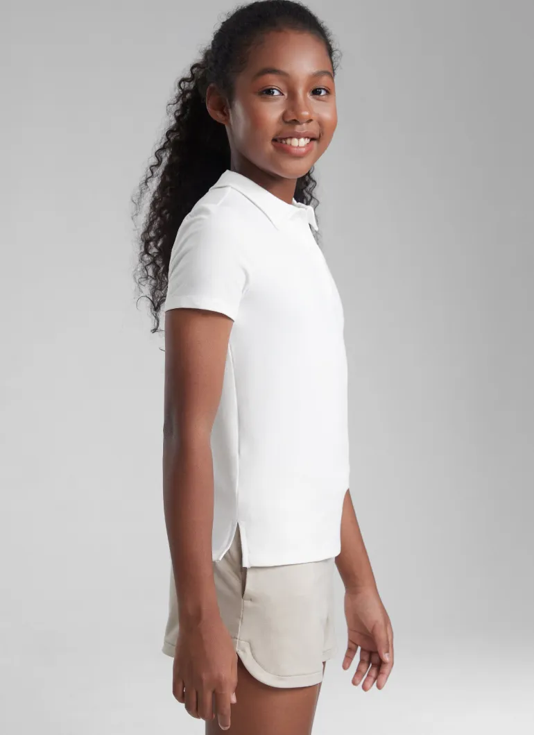 Girls Cloud Jersey Polo Shirts