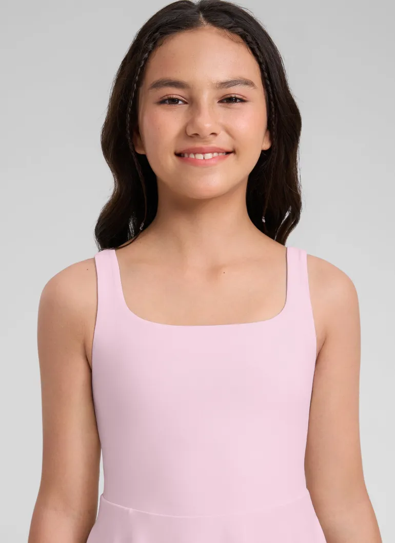 Girls Cloudweight Double Lined Pocket Midi Dress