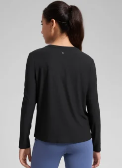 Girls Cloudweight Side Slit Long Sleeve