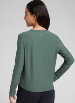 Girls Cloudweight Side Slit Long Sleeve