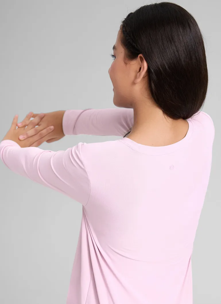 Girls Cloudweight Side Slit Long Sleeve