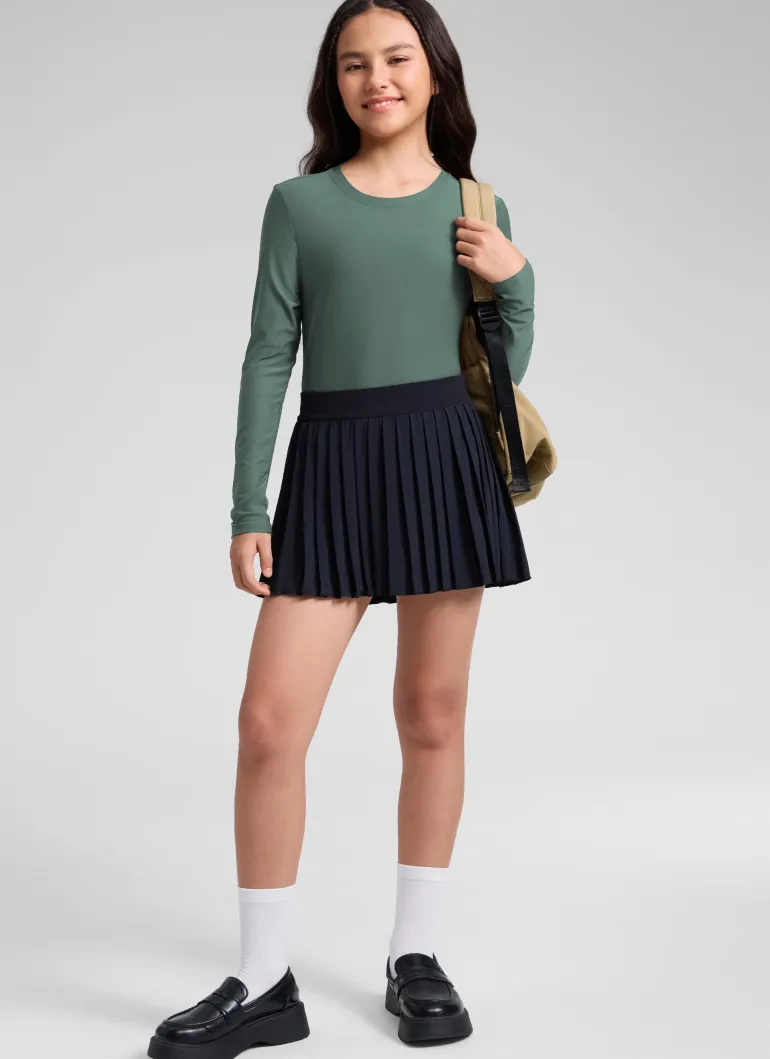Girls Cloudweight Side Slit Long Sleeve
