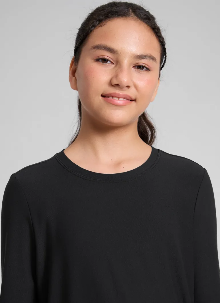 Girls Cloudweight Side Slit Long Sleeve