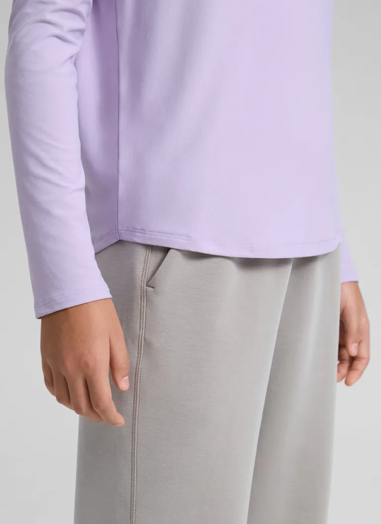 Girls Cloudweight Side Slit Long Sleeve