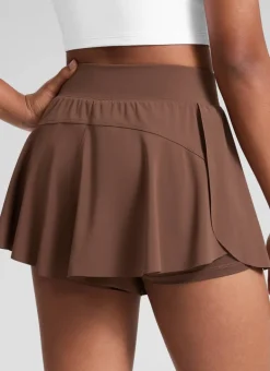 Girls High Rise 2 in 1 Flowy Sport Shorts 2.5''