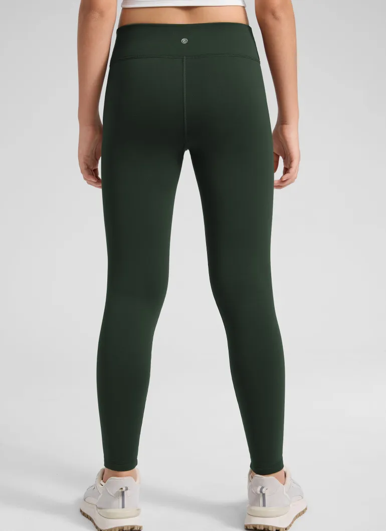 Girls Matte Thermal Fleece Lined Legging