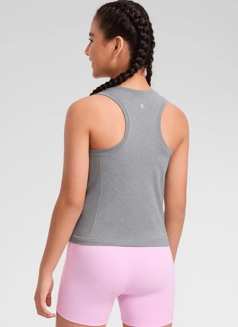 Girls Seamless Waist Length Tank