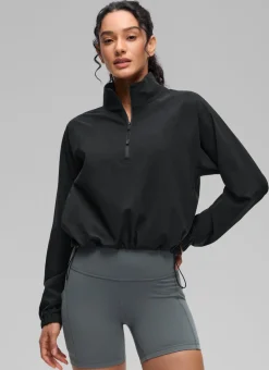 Half Zip Lightweight Pocket Long Sleeve