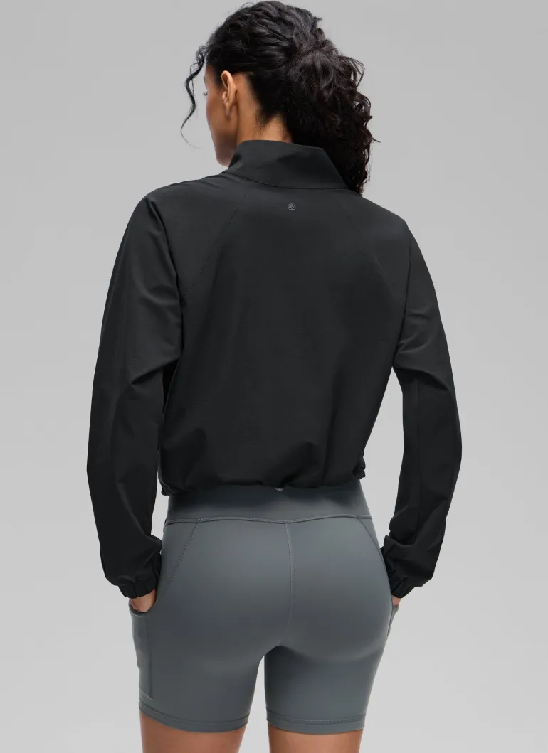 Half Zip Lightweight Pocket Long Sleeve