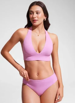 Halter Padded Backless Bikini Top