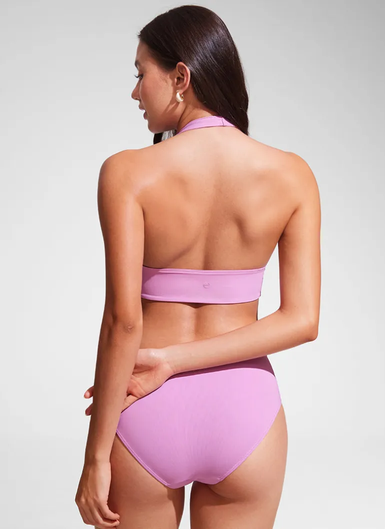 Halter Padded Backless Bikini Top