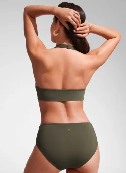 Halter Padded Backless Bikini Top