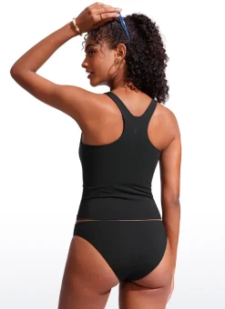 High Neck Racerback Tankini Top