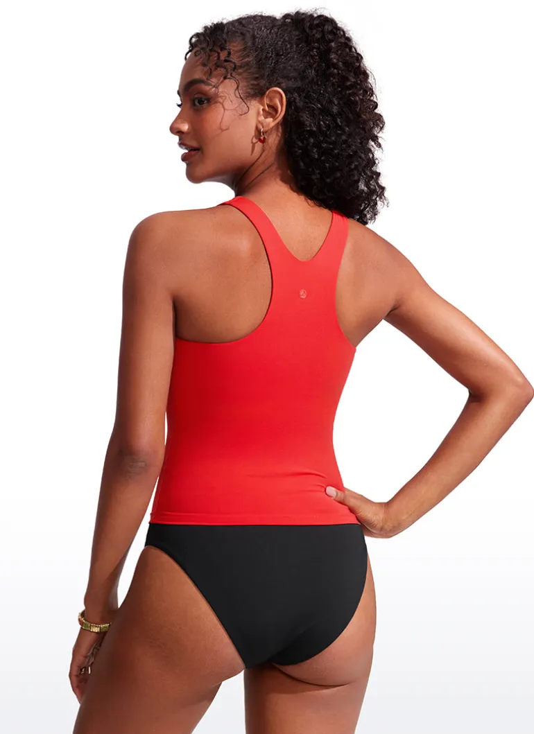 High Neck Racerback Tankini Top