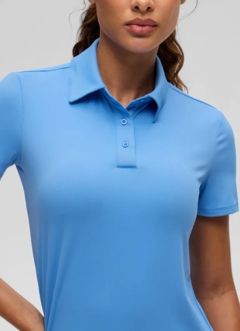 Hip Length Polo Slim Fit Short Sleeve